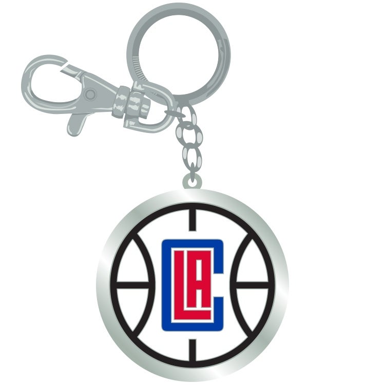 Los Angeles Clippers Keychain Zamac Logo